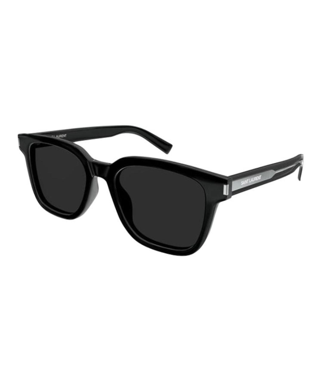 SAINT LAURENT Черные пластиковые солнцезащитные очки, фото 1