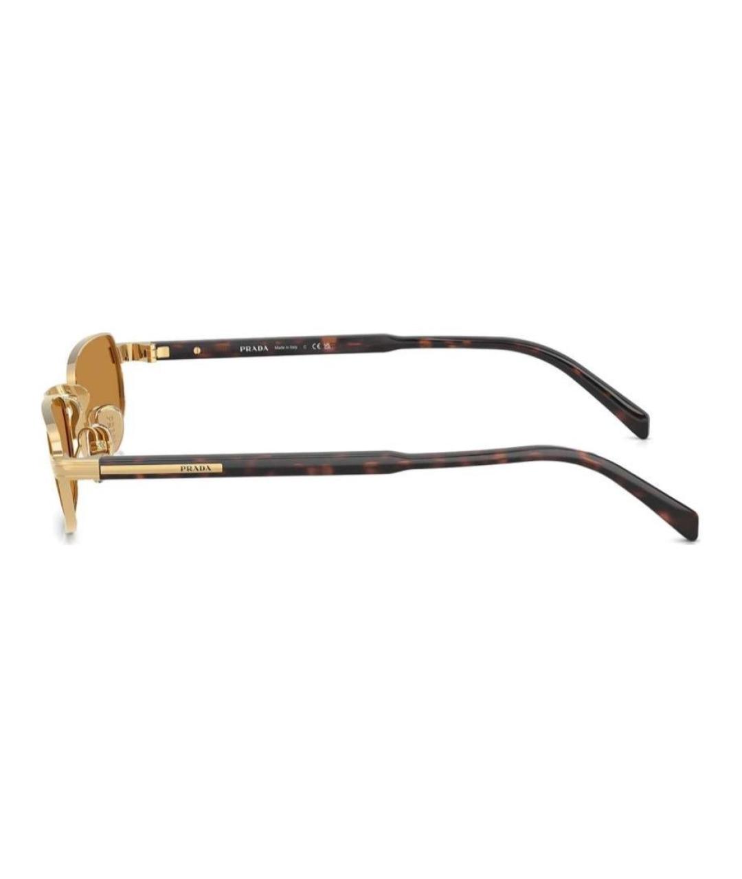 PRADA Черные металлические солнцезащитные очки, фото 3