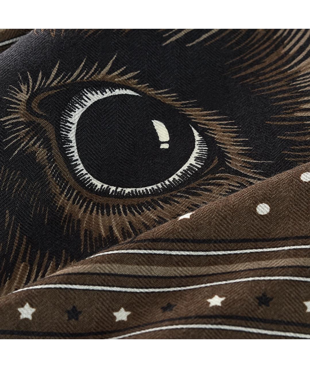 HERMES Коричневый шелковый шарф, фото 2