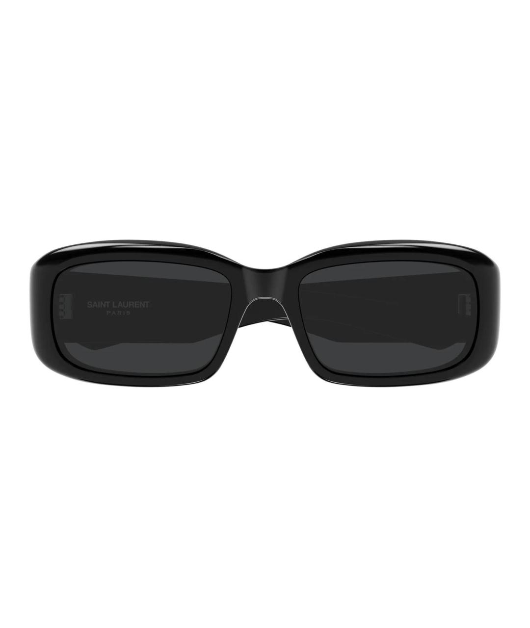 SAINT LAURENT Черные пластиковые солнцезащитные очки, фото 2