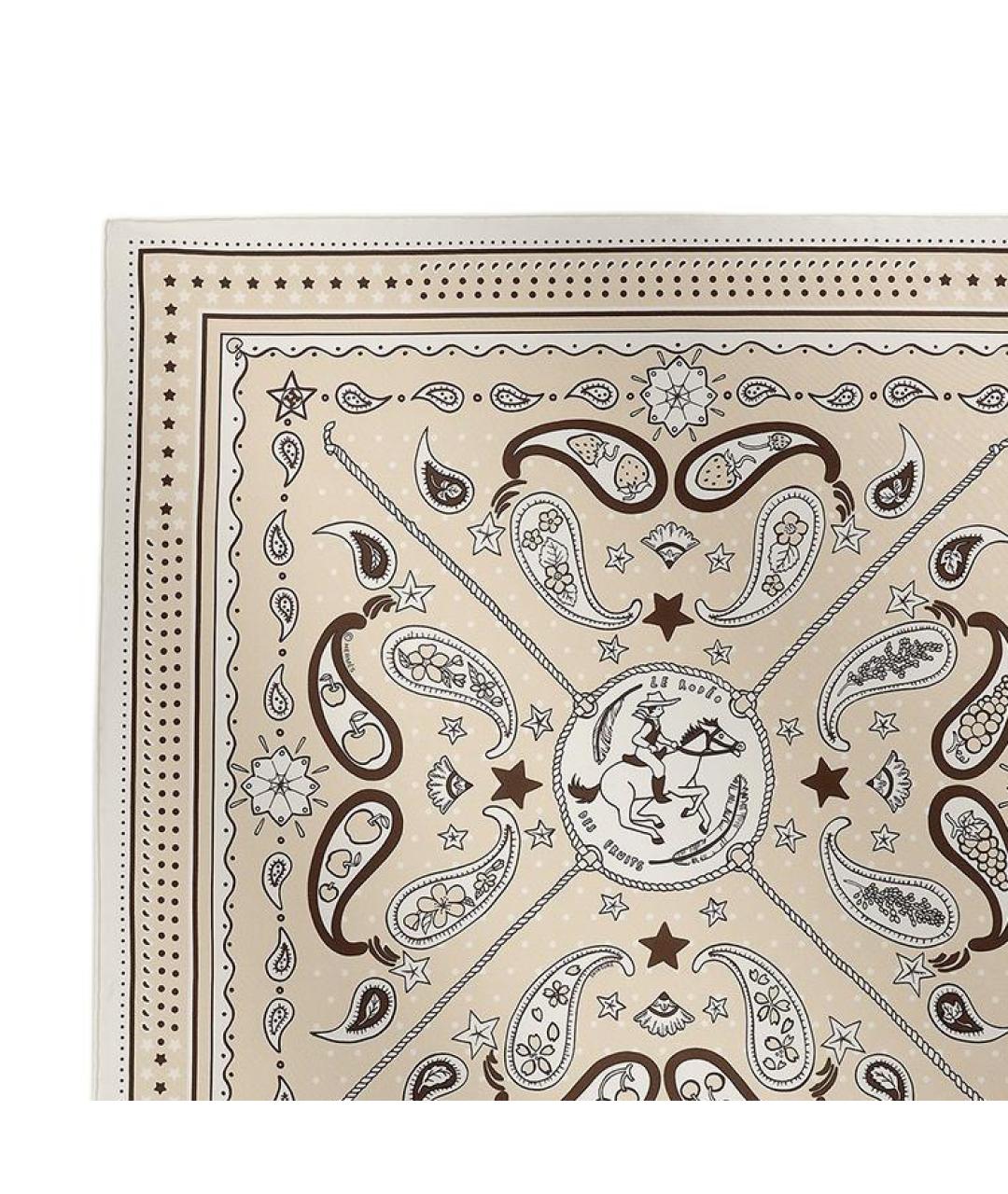 HERMES Мульти шелковый шарф, фото 2