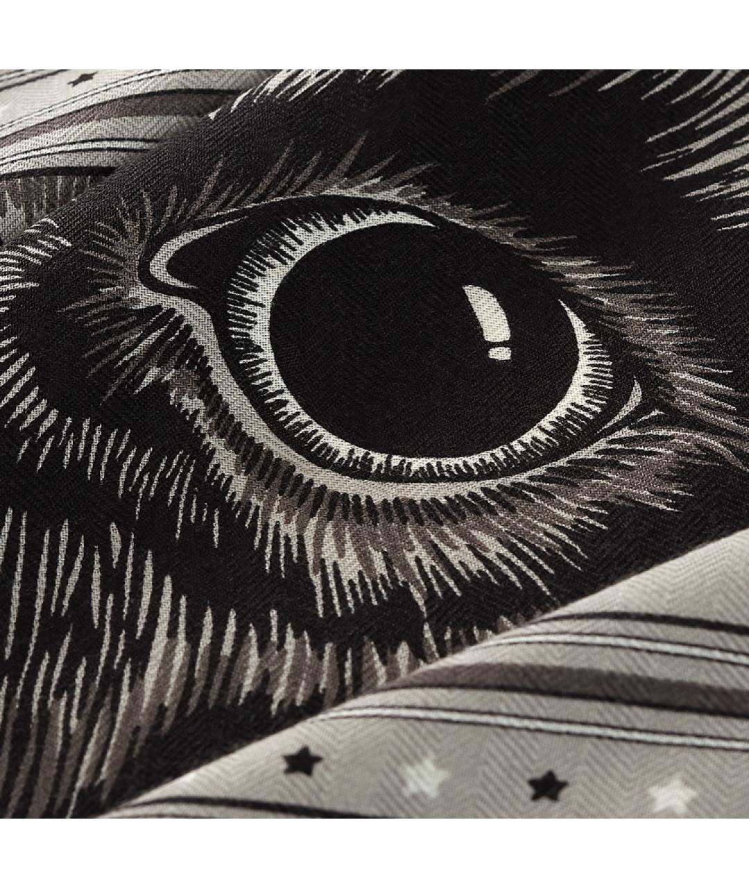 HERMES Серый шелковый шарф, фото 2