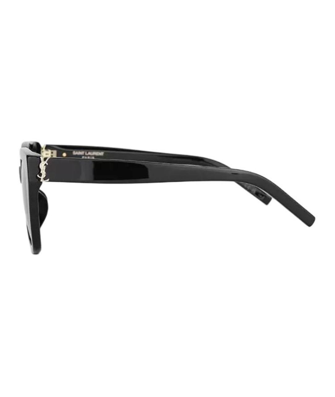 SAINT LAURENT Черные пластиковые солнцезащитные очки, фото 3