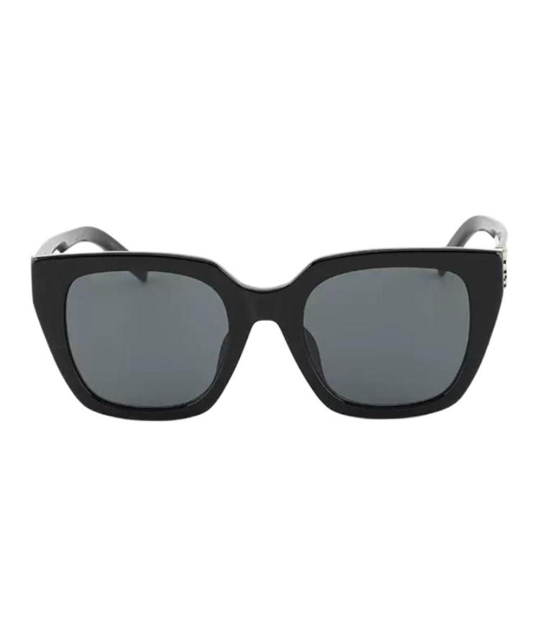 SAINT LAURENT Черные пластиковые солнцезащитные очки, фото 2