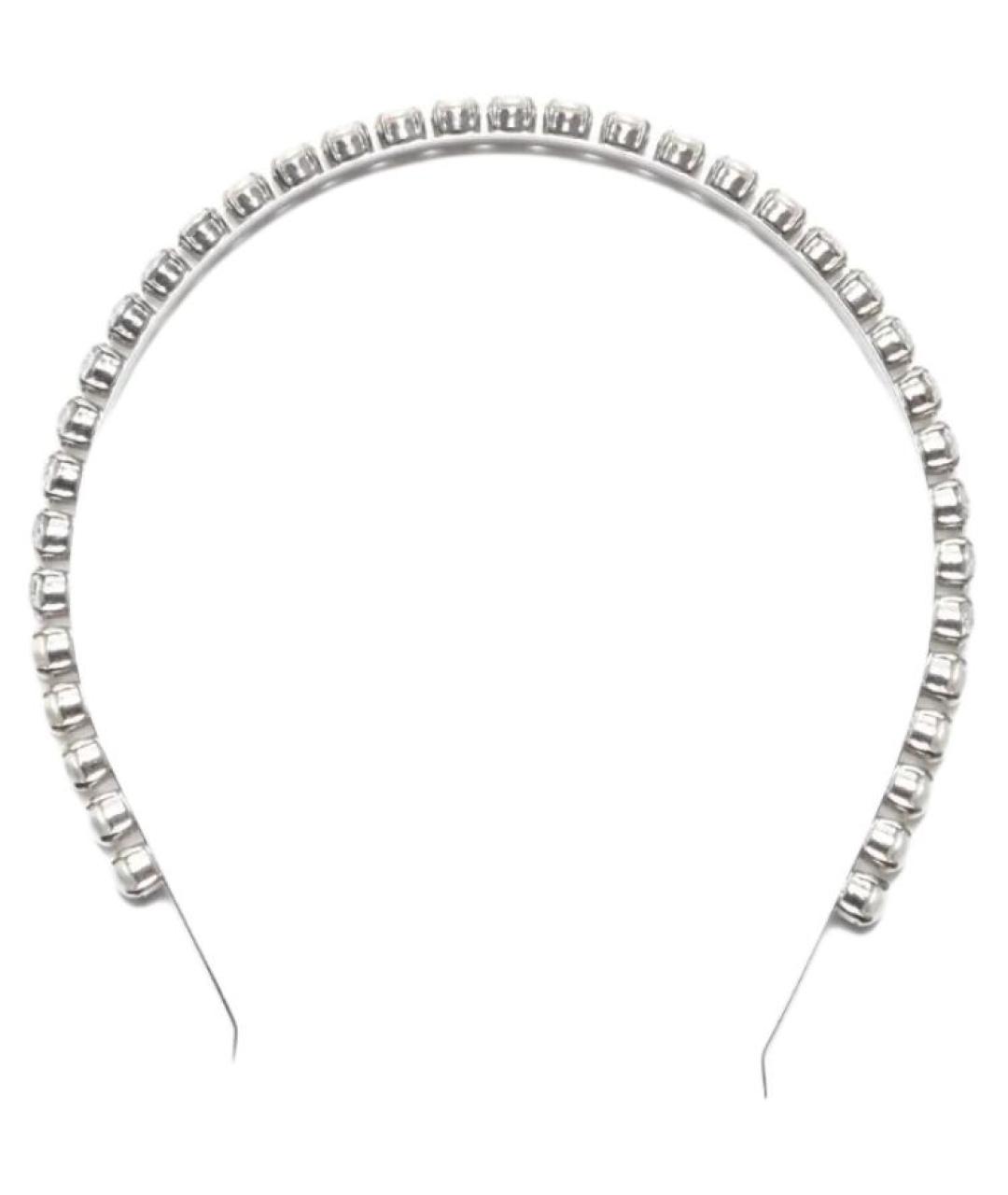 MIU MIU Серебрянный ободок, фото 2