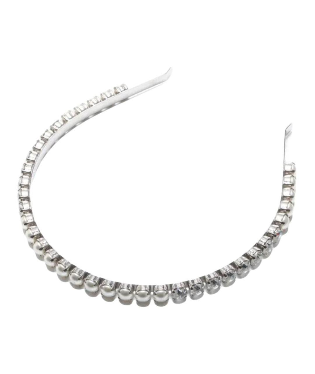 MIU MIU Серебрянный ободок, фото 3