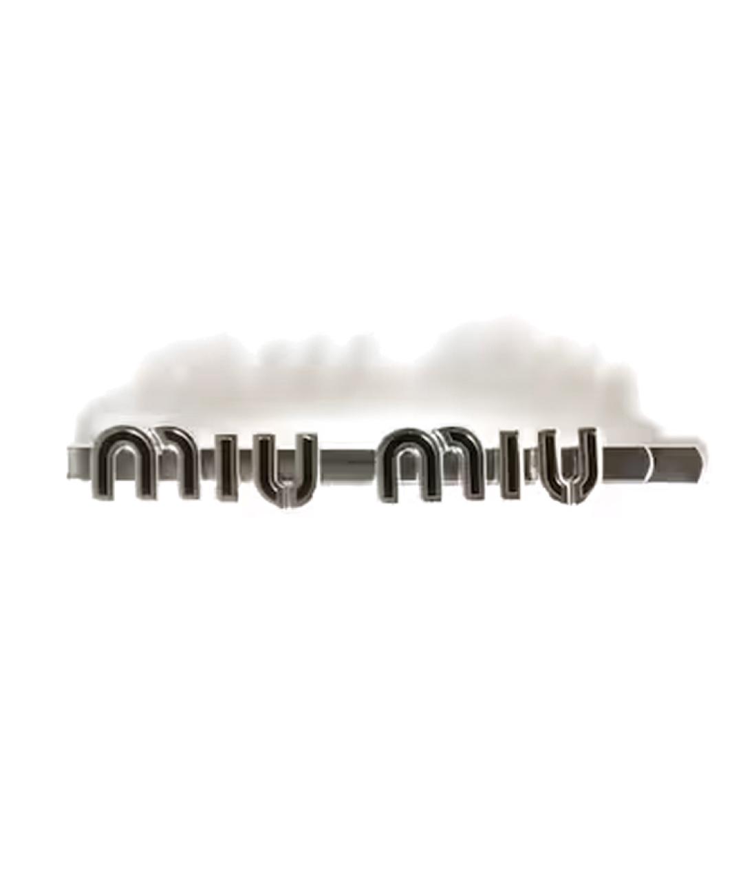 MIU MIU Черная заколка, фото 1