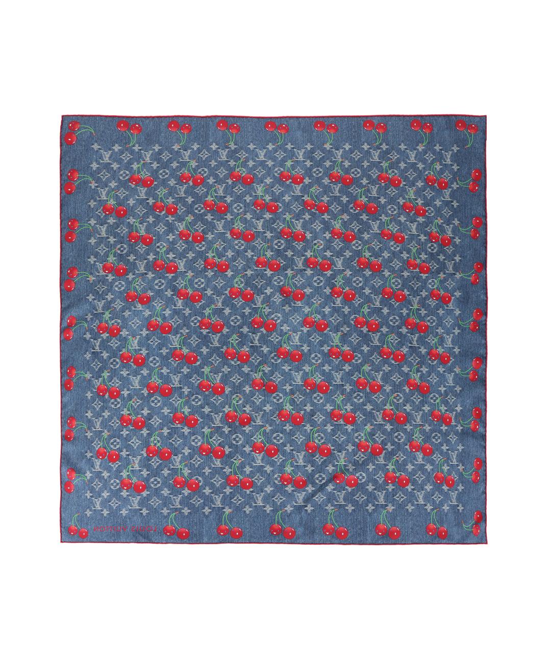 LOUIS VUITTON Темно-синий шарф, фото 1