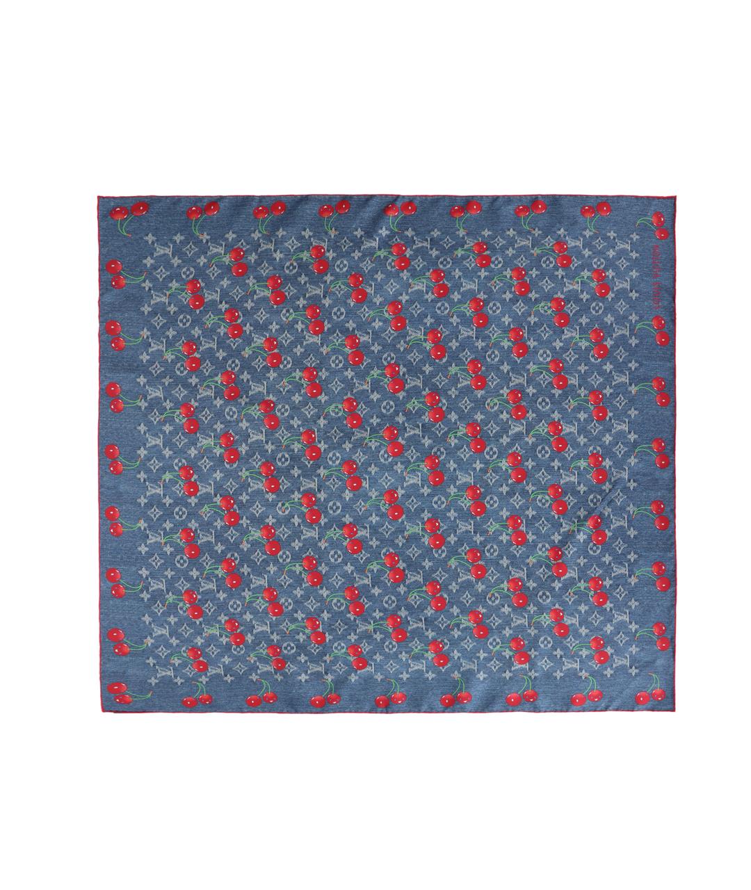 LOUIS VUITTON Темно-синий шарф, фото 2