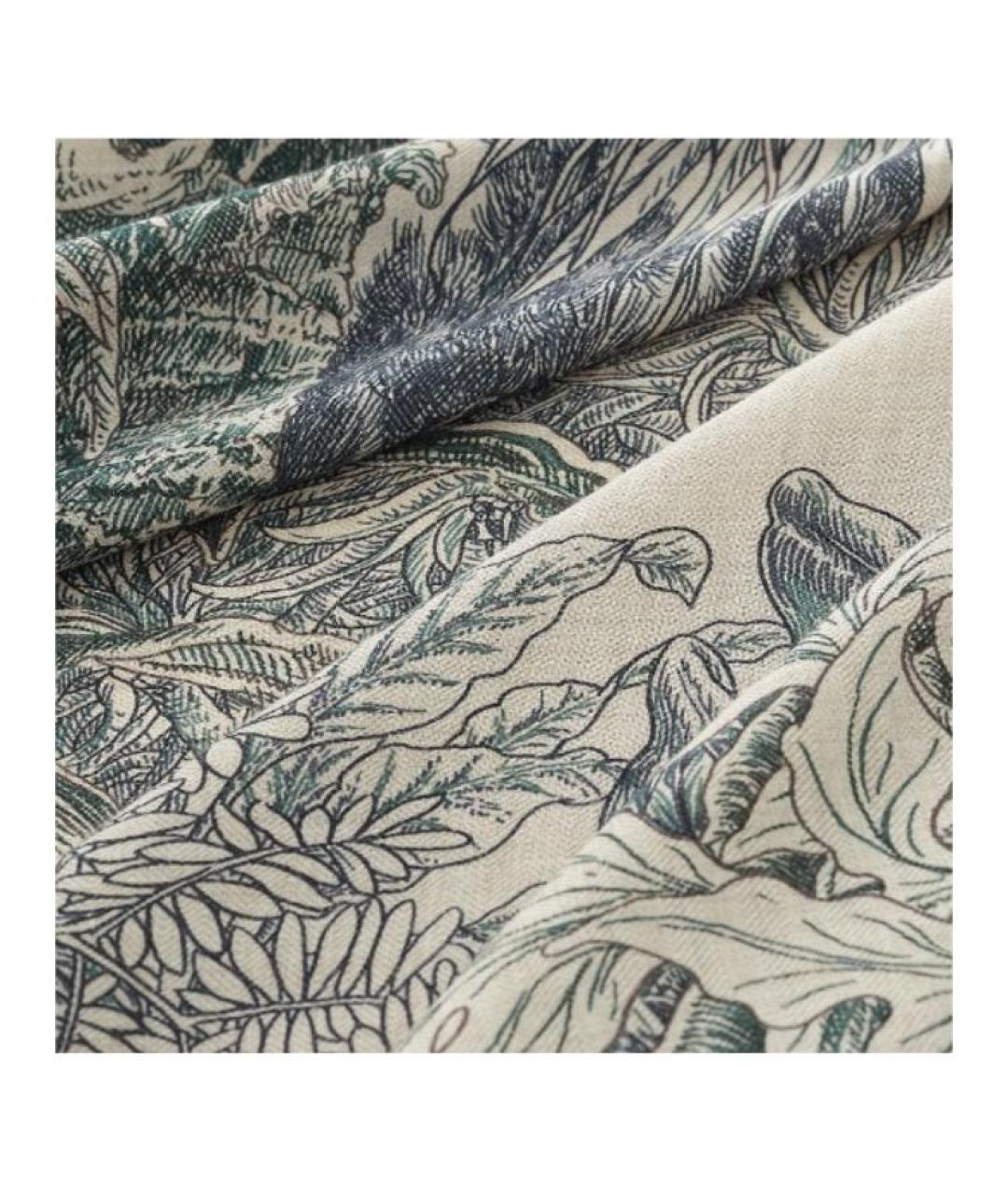 HERMES Серый кашемировый шарф, фото 2