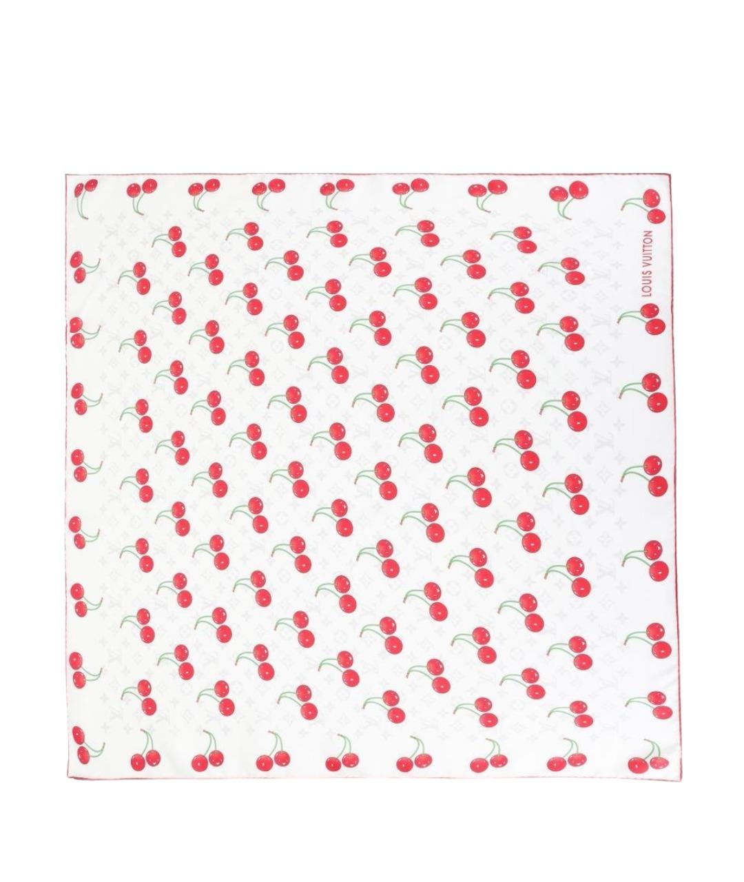 LOUIS VUITTON Белый шарф, фото 1