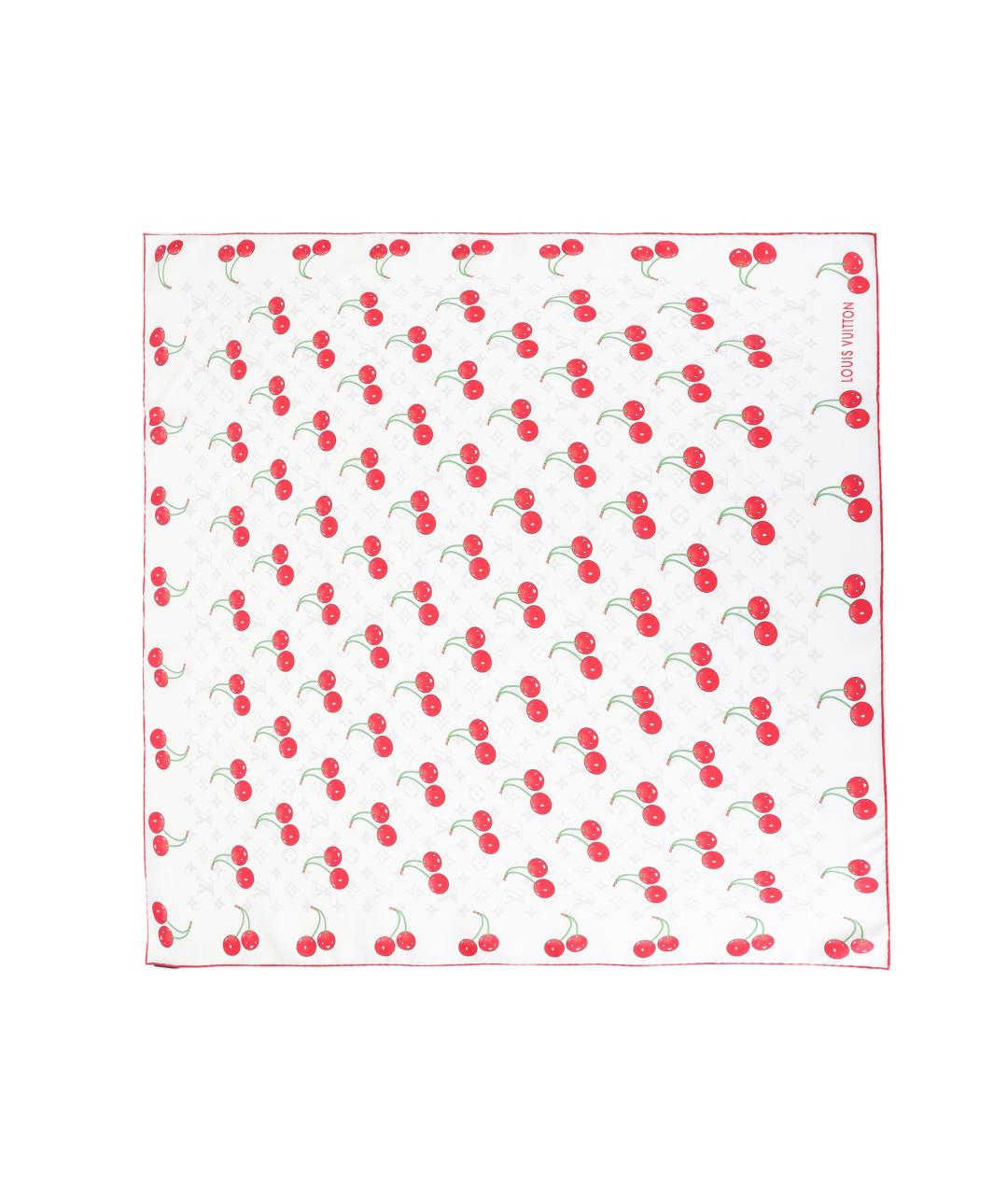 LOUIS VUITTON Белый шарф, фото 3