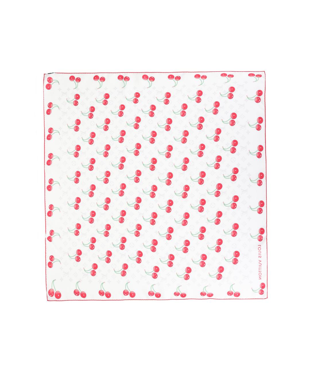 LOUIS VUITTON Белый шарф, фото 2