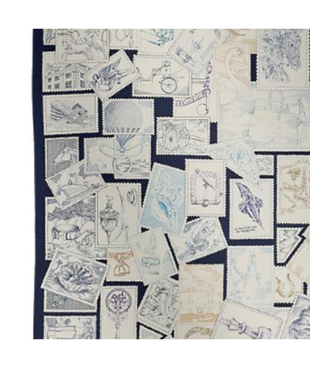 HERMES Мульти шелковый шарф, фото 2