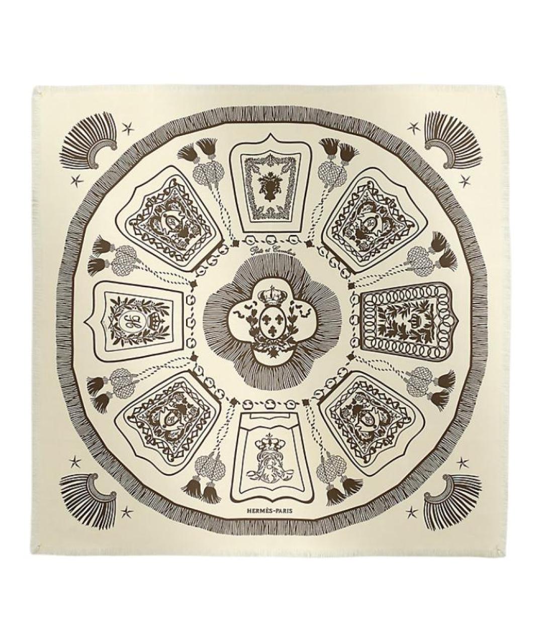 HERMES Мульти шелковый шарф, фото 1