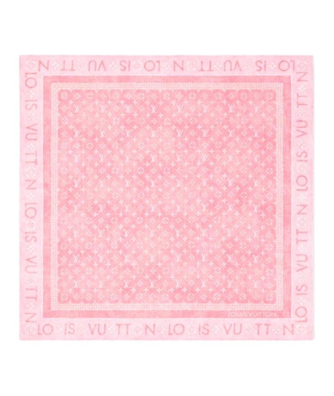 LOUIS VUITTON Розовый шарф, фото 1
