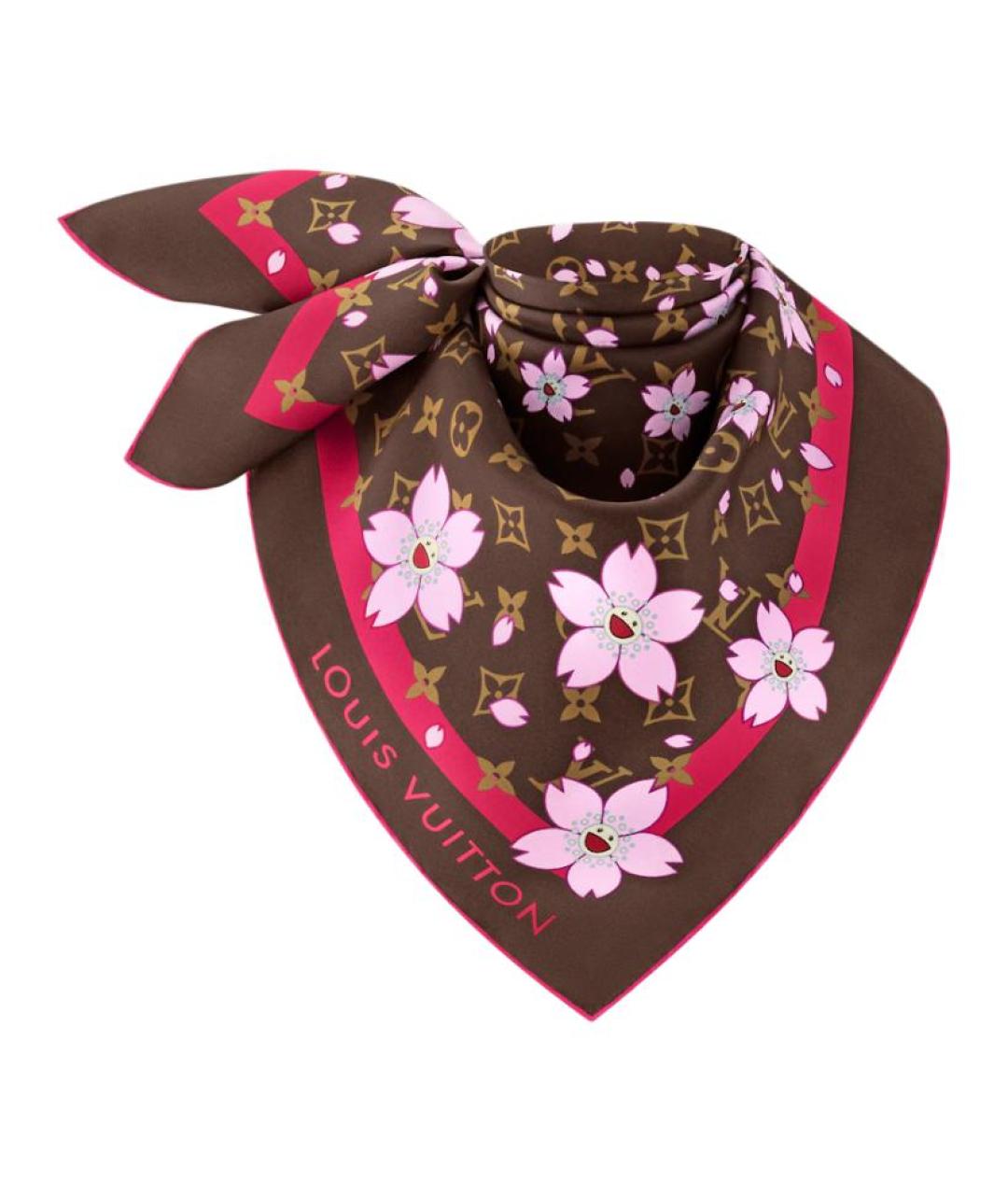 LOUIS VUITTON Красный шарф, фото 2