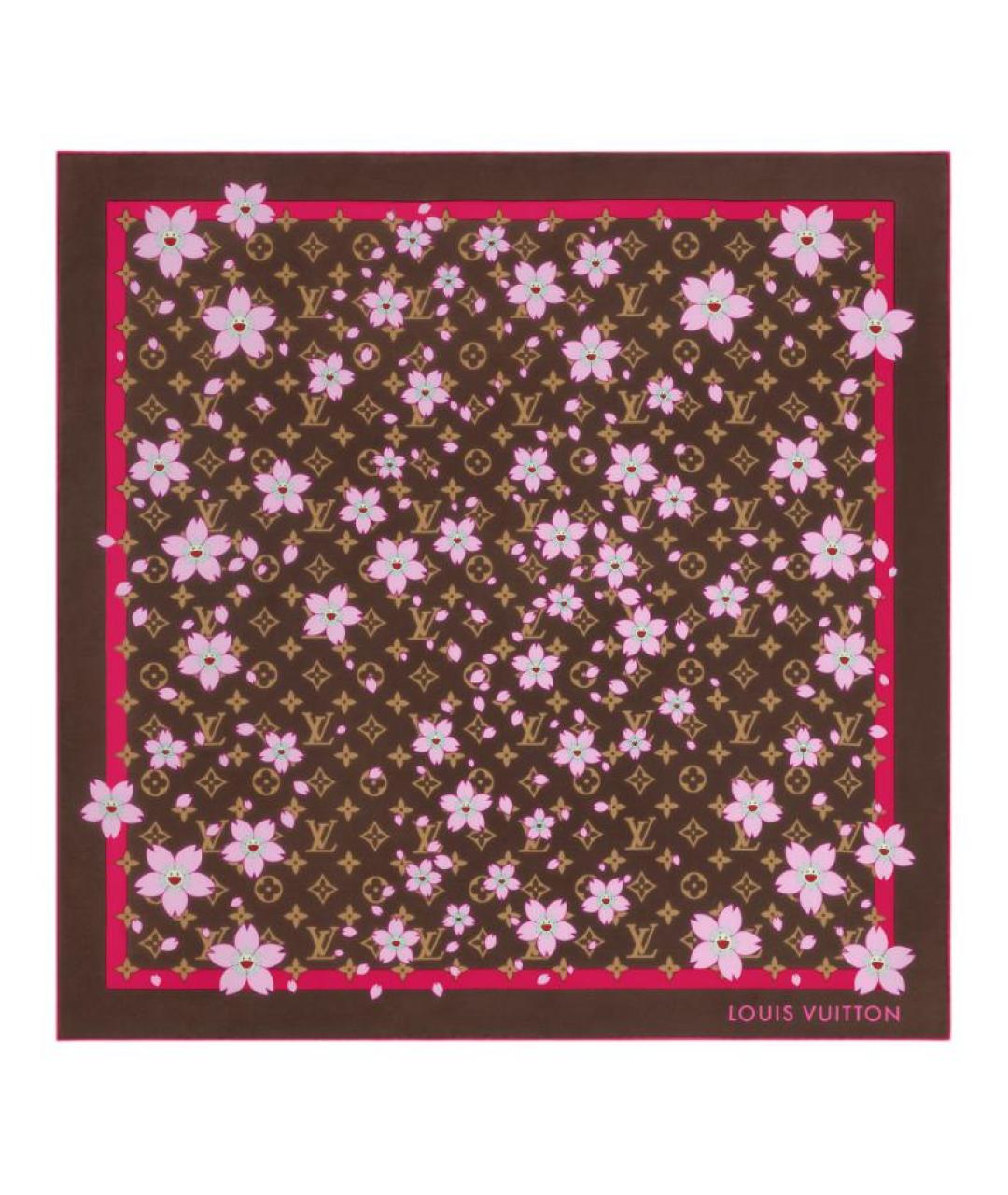 LOUIS VUITTON Красный шарф, фото 1