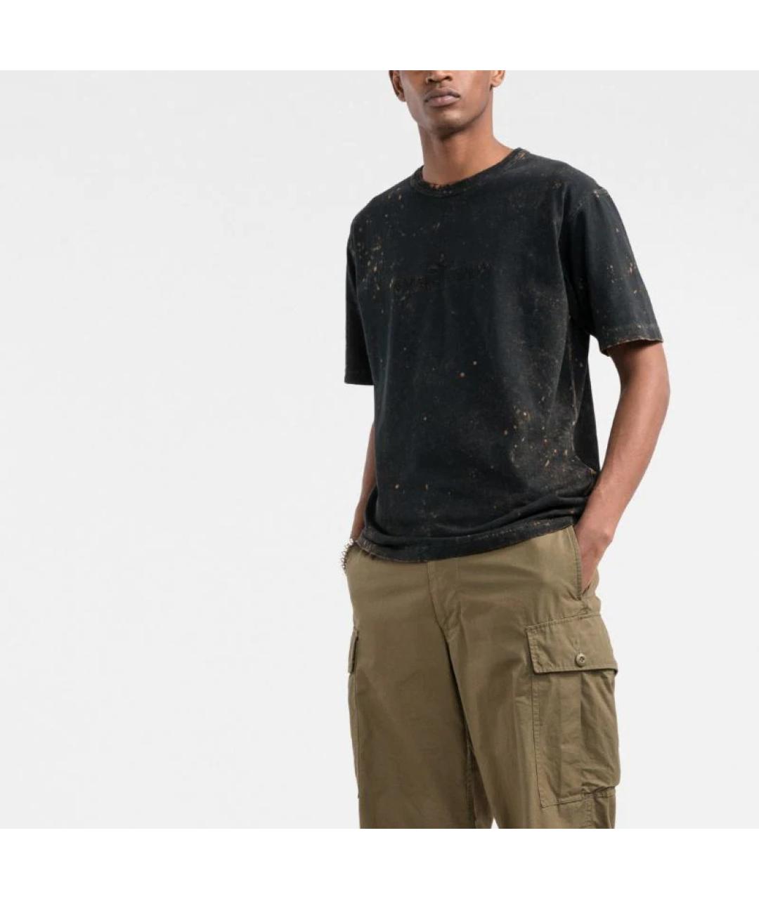 STONE ISLAND Черная футболка, фото 3