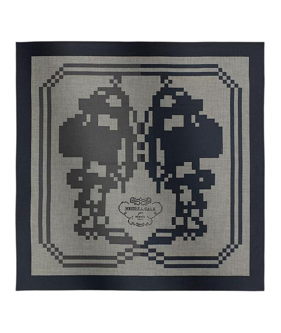 HERMES Мульти кашемировый шарф, фото 1