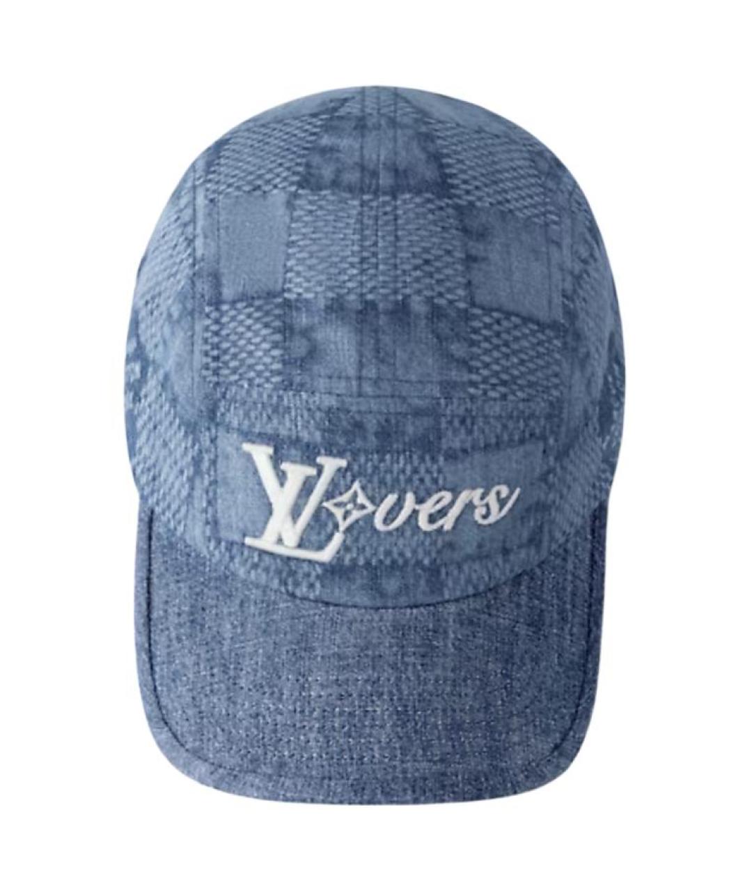 LOUIS VUITTON Синяя хлопковая кепка/бейсболка, фото 3
