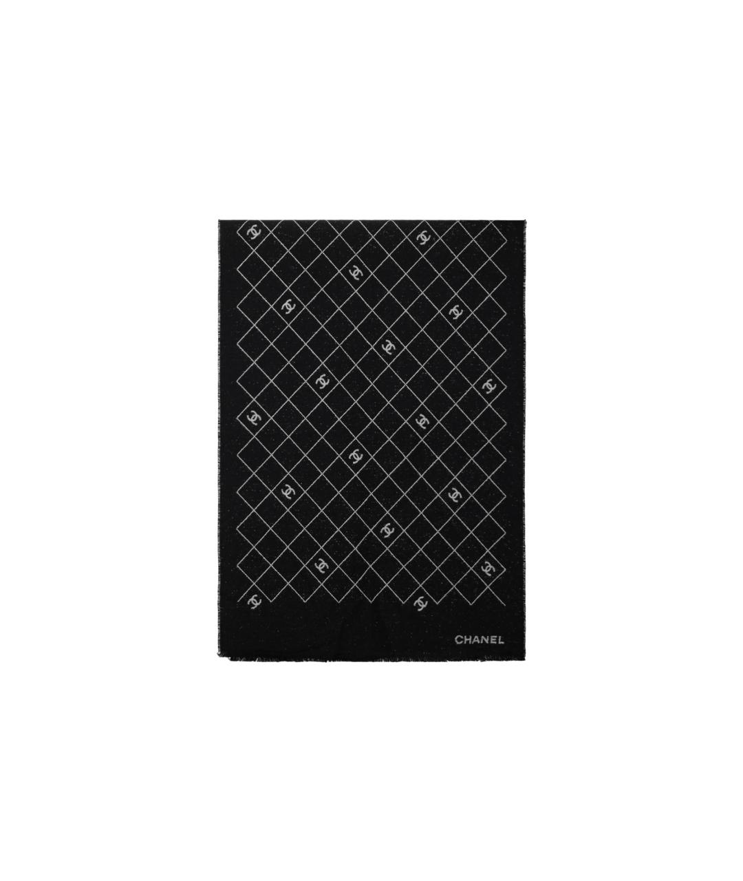 CHANEL Черный шарф, фото 3