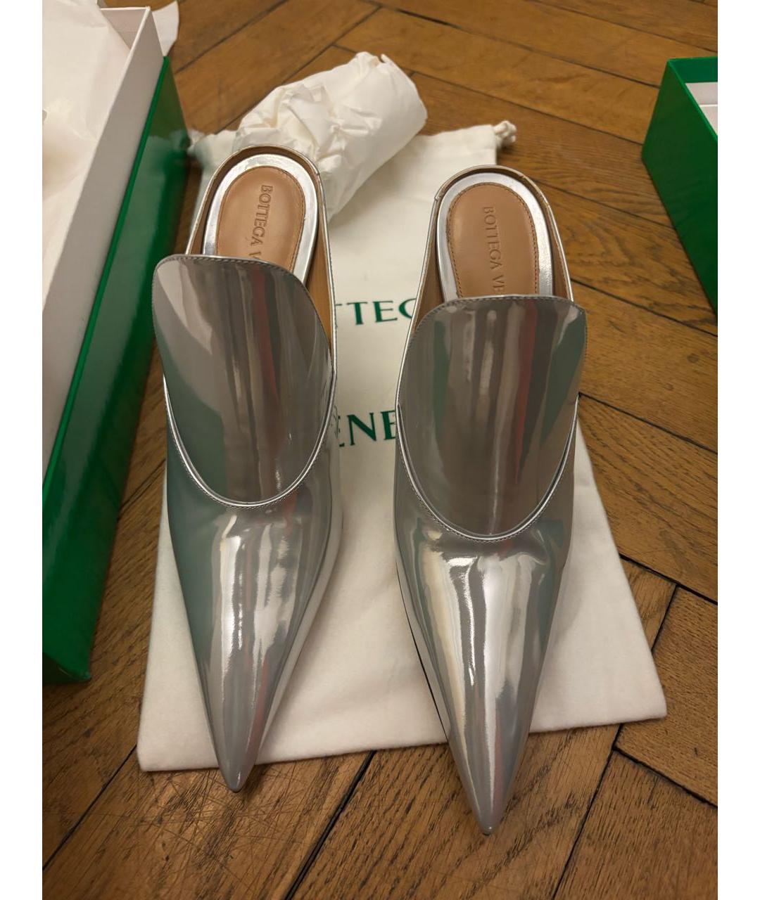 BOTTEGA VENETA Мульти туфли из лакированной кожи, фото 2