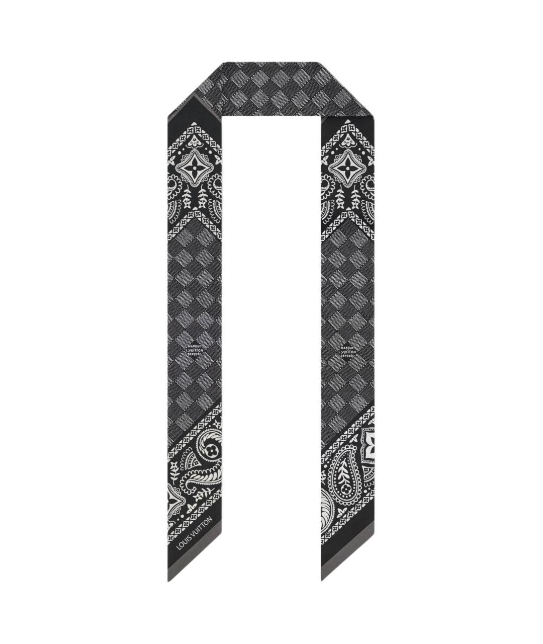 LOUIS VUITTON Черный платок, фото 1