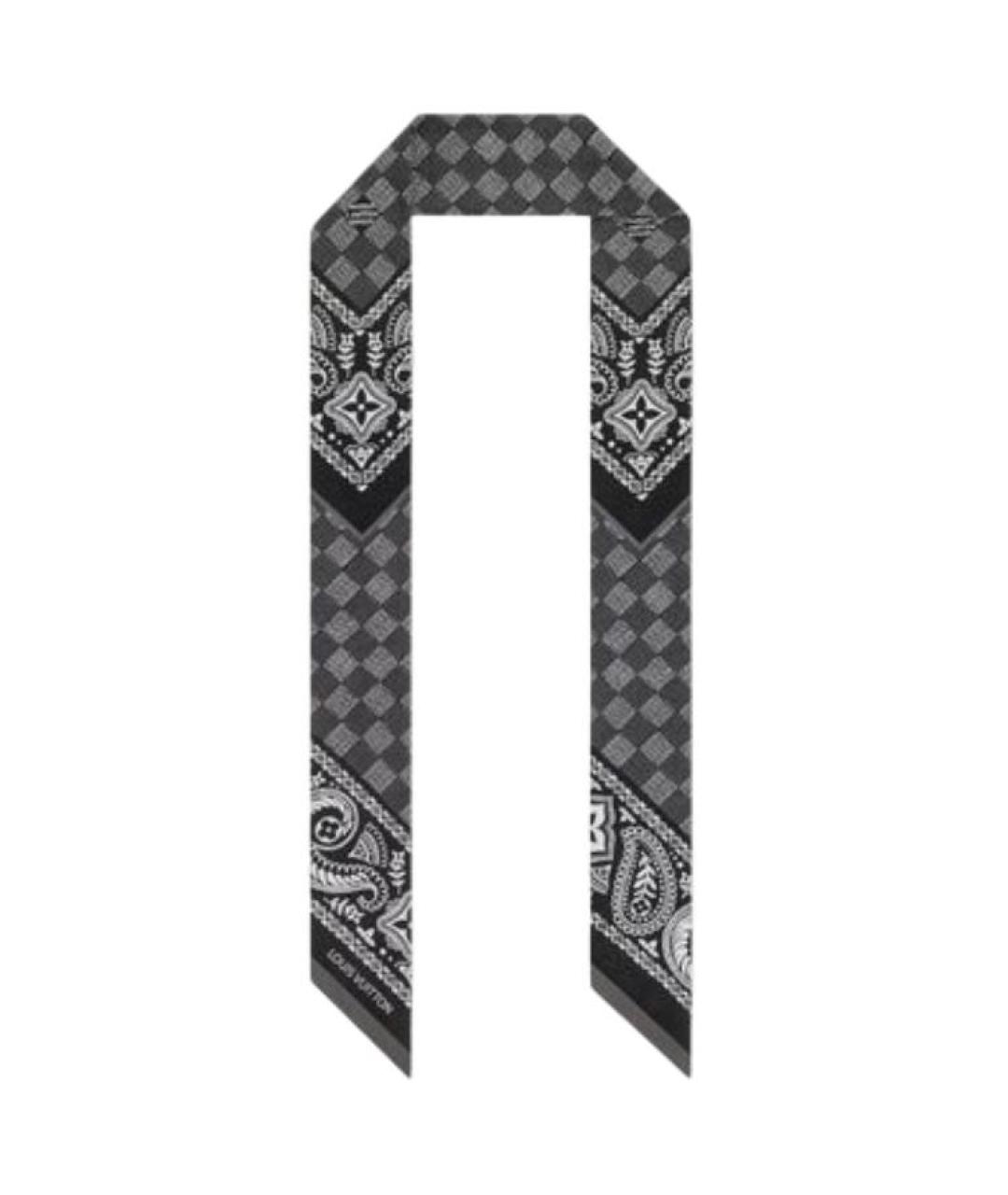 LOUIS VUITTON Черный платок, фото 2