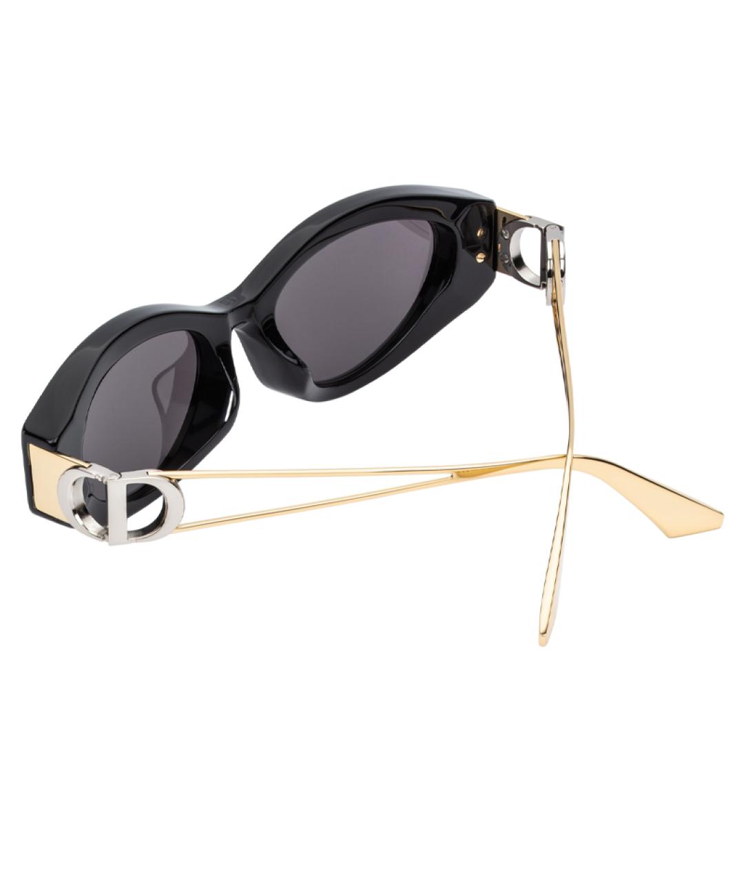 CHRISTIAN DIOR Черные металлические солнцезащитные очки, фото 4
