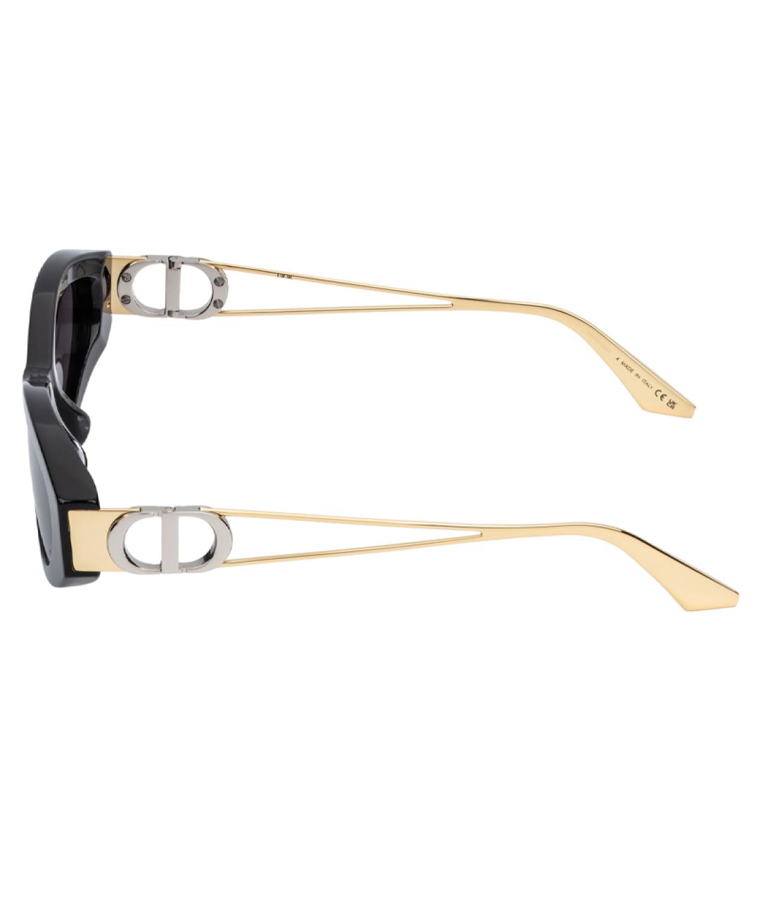 CHRISTIAN DIOR Черные металлические солнцезащитные очки, фото 3