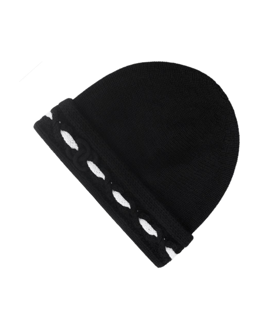 CHANEL Черная шапка, фото 3