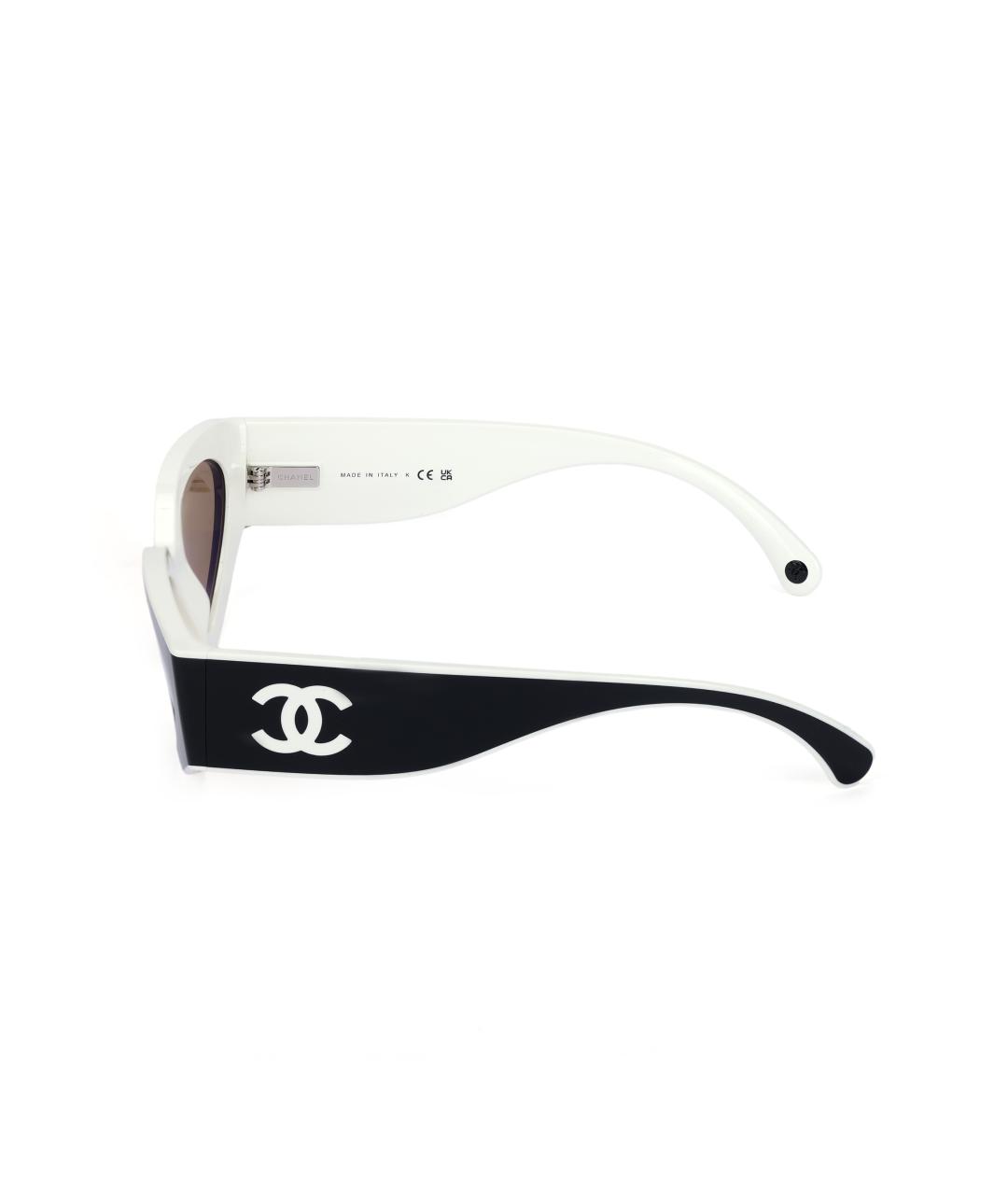 CHANEL Черные пластиковые солнцезащитные очки, фото 3