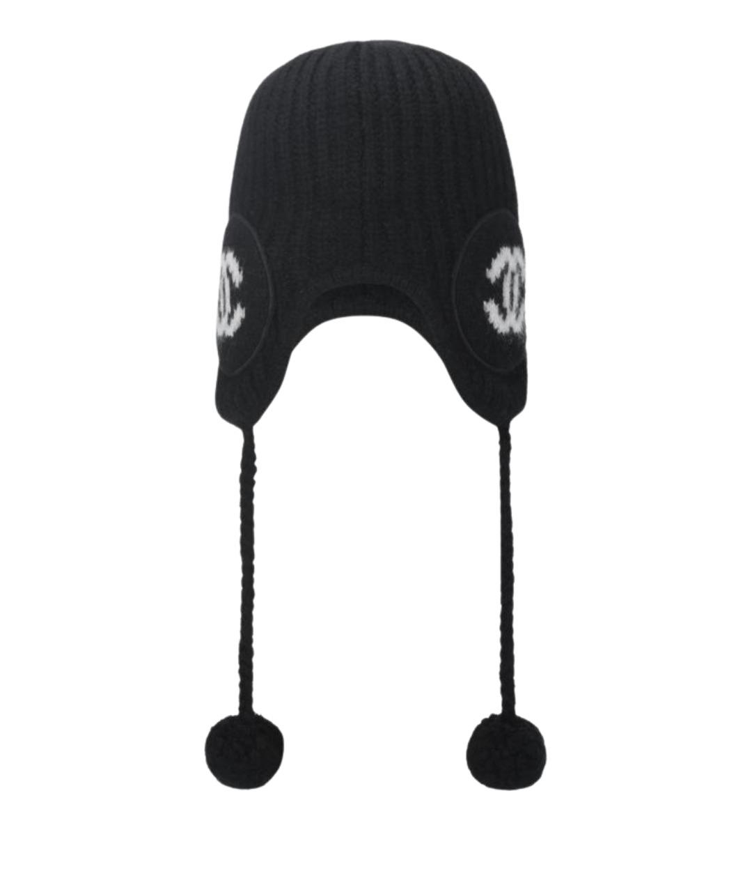 CHANEL Черная шапка, фото 1