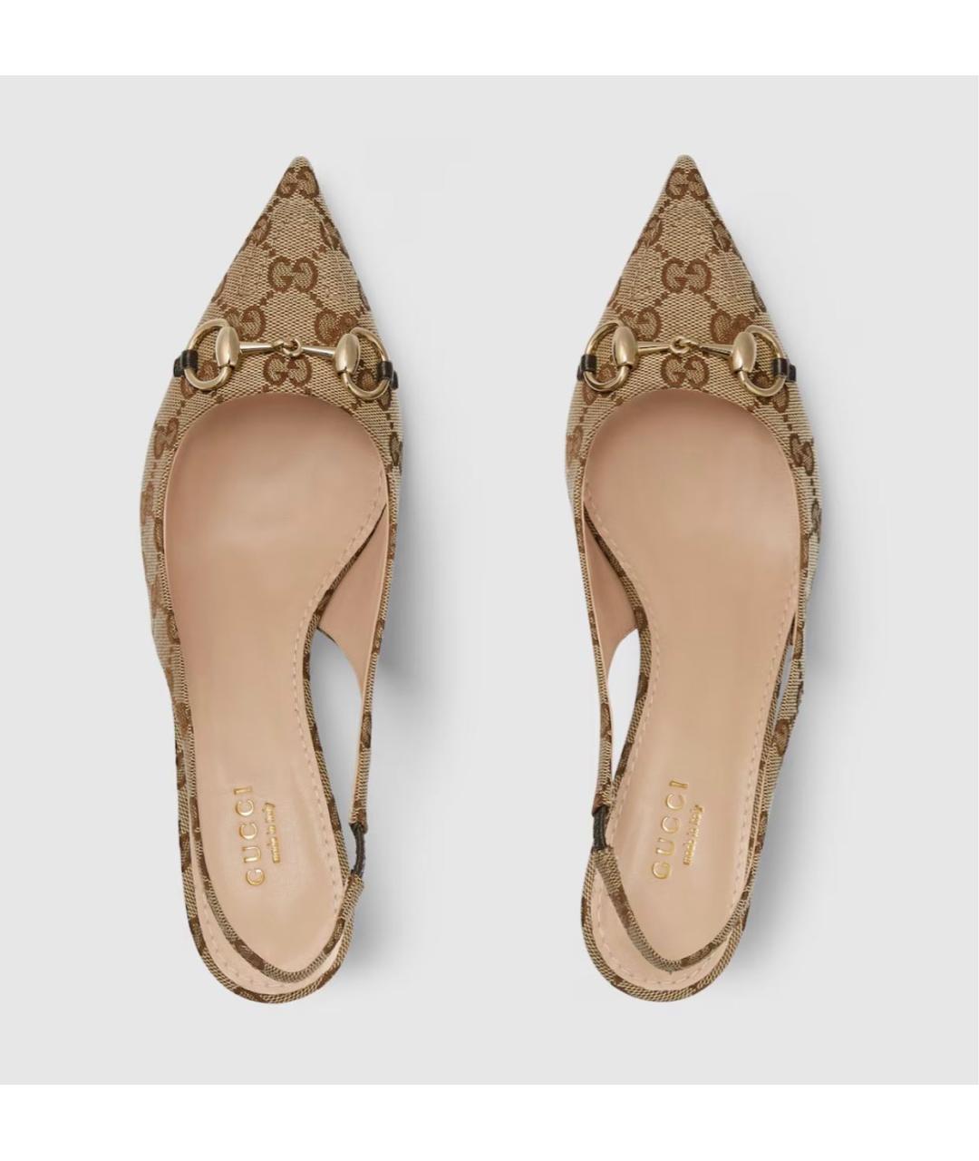 GUCCI Бежевые туфли, фото 5