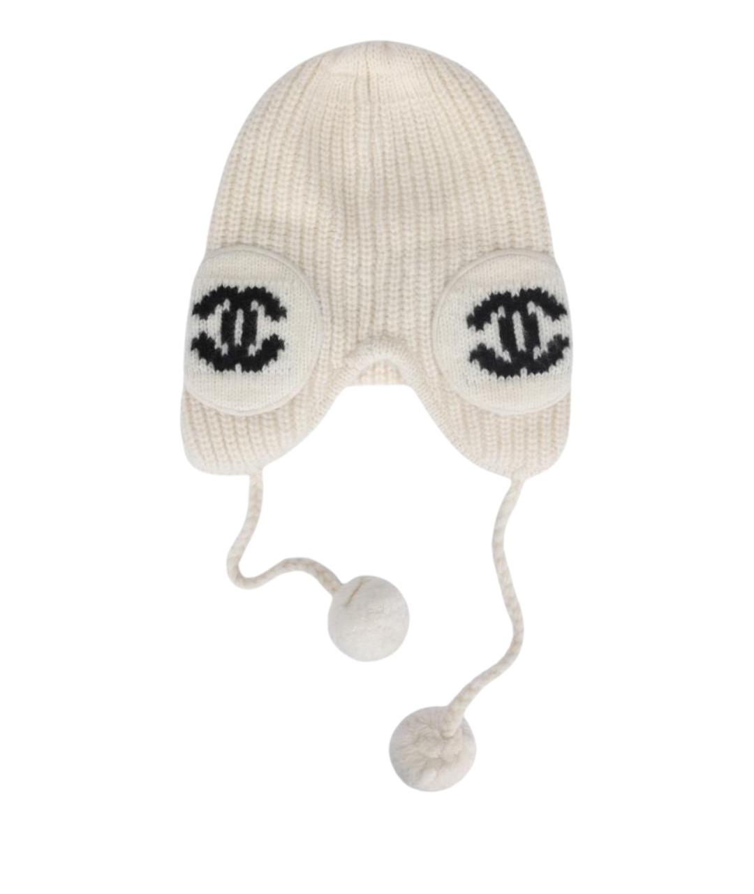 CHANEL Бежевая шапка, фото 1