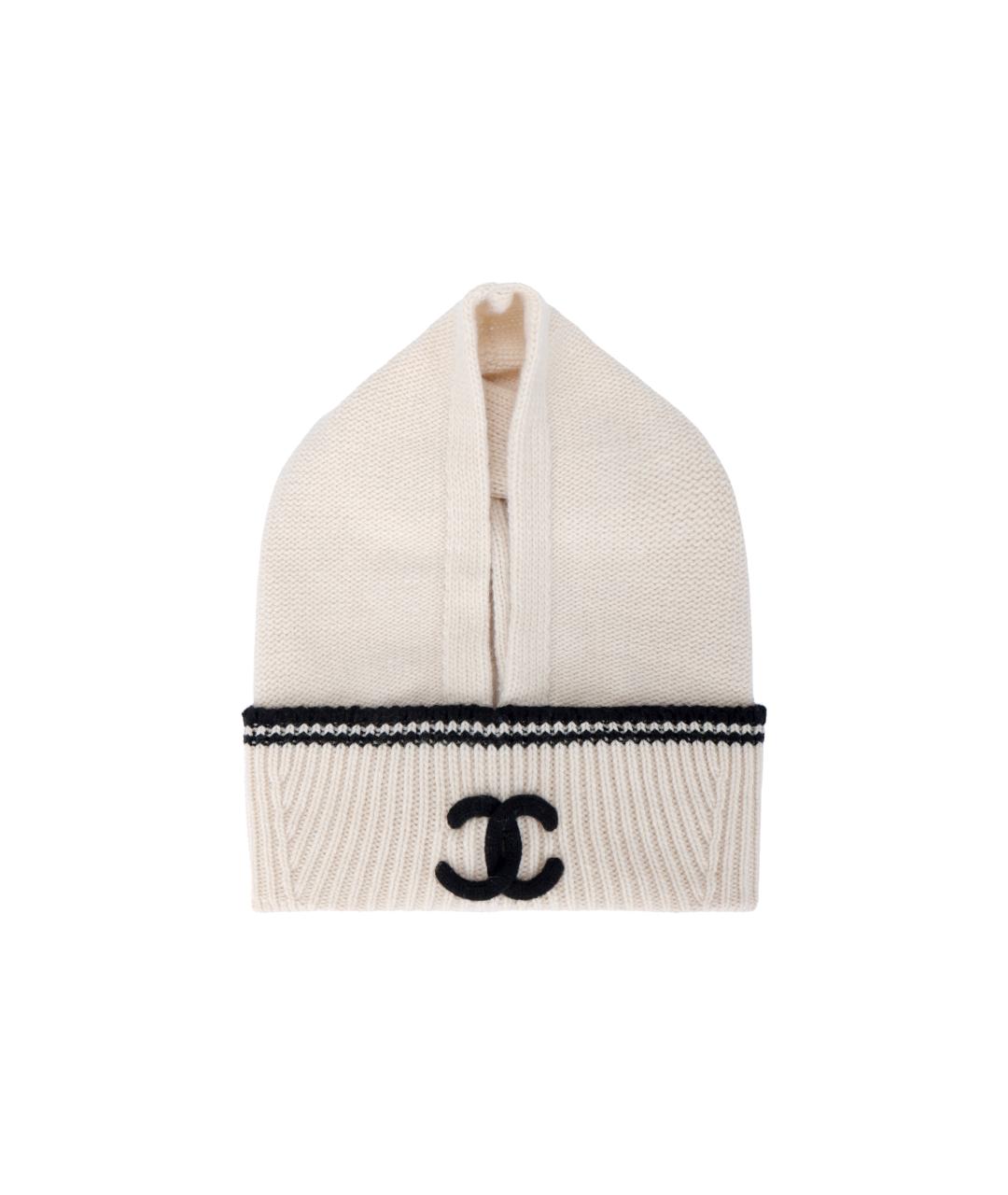 CHANEL Бежевая шапка, фото 4