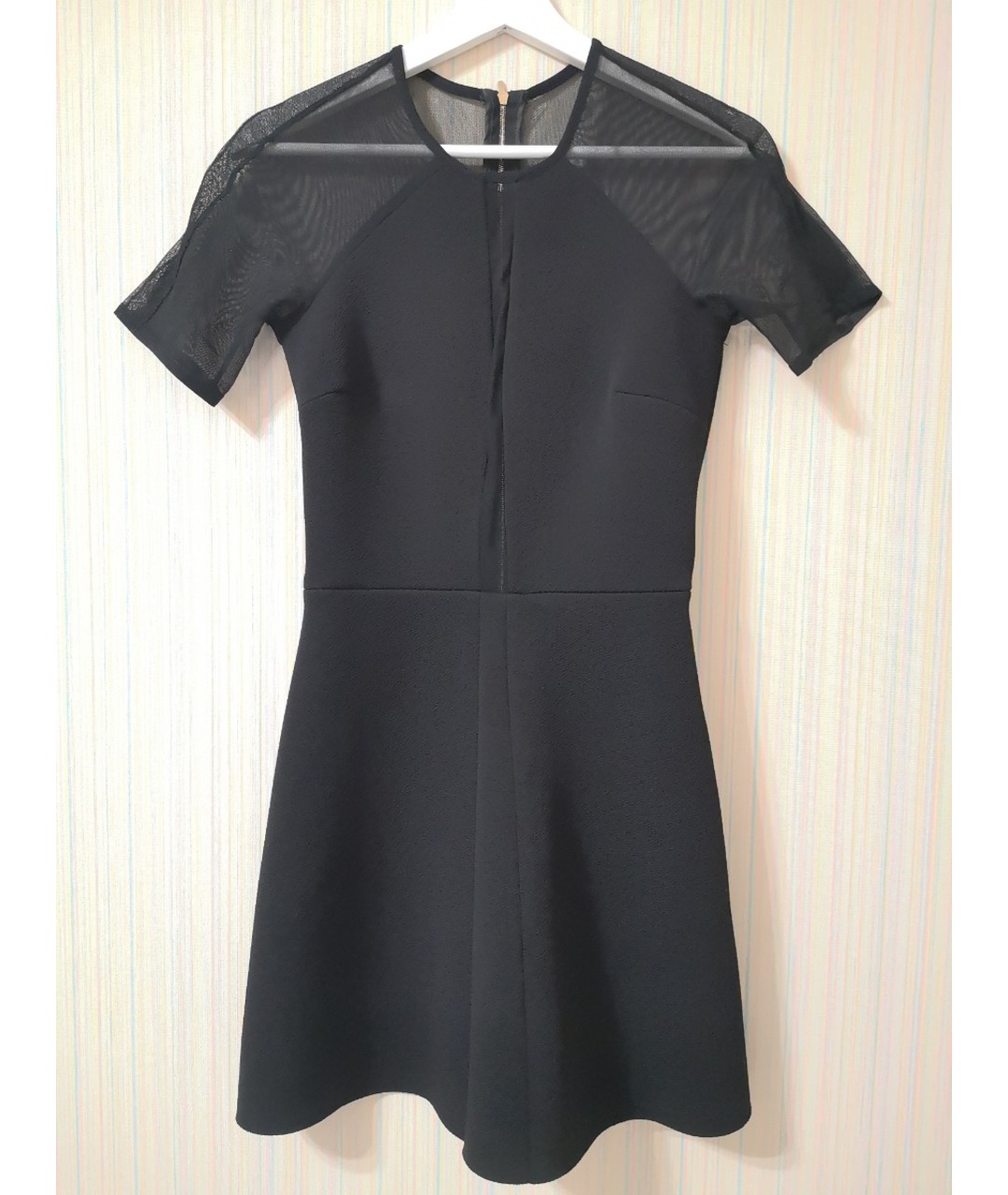 SANDRO Черное полиэстеровое коктейльное платье, фото 8