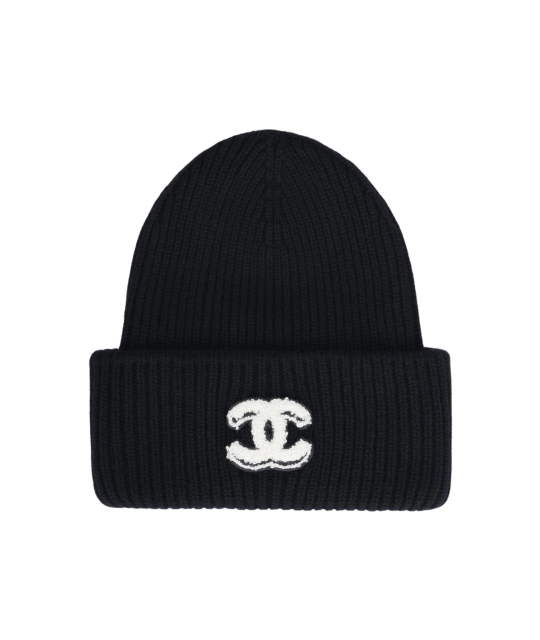 CHANEL Черная шапка, фото 4
