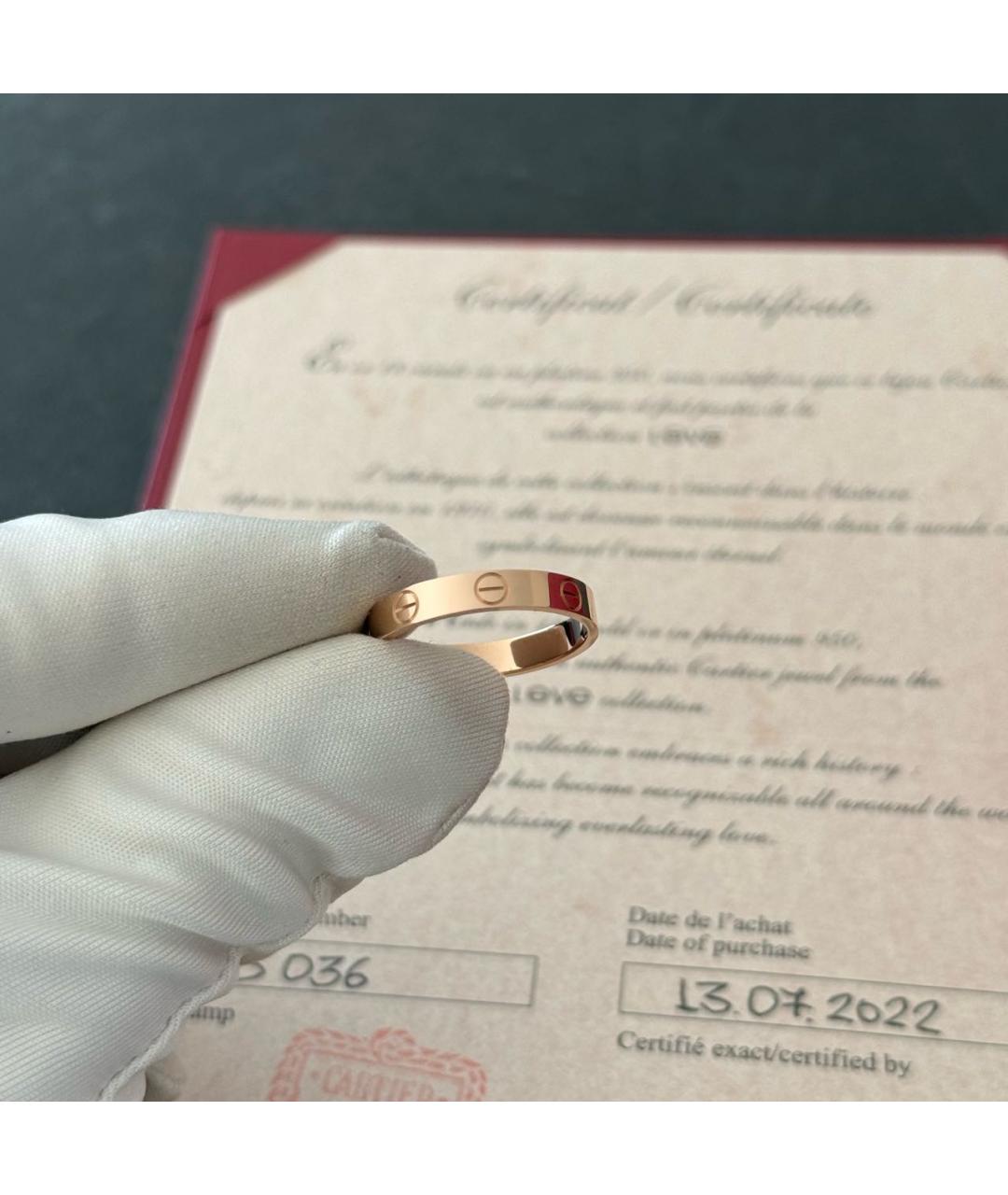 CARTIER Золотое кольцо из розового золота, фото 4