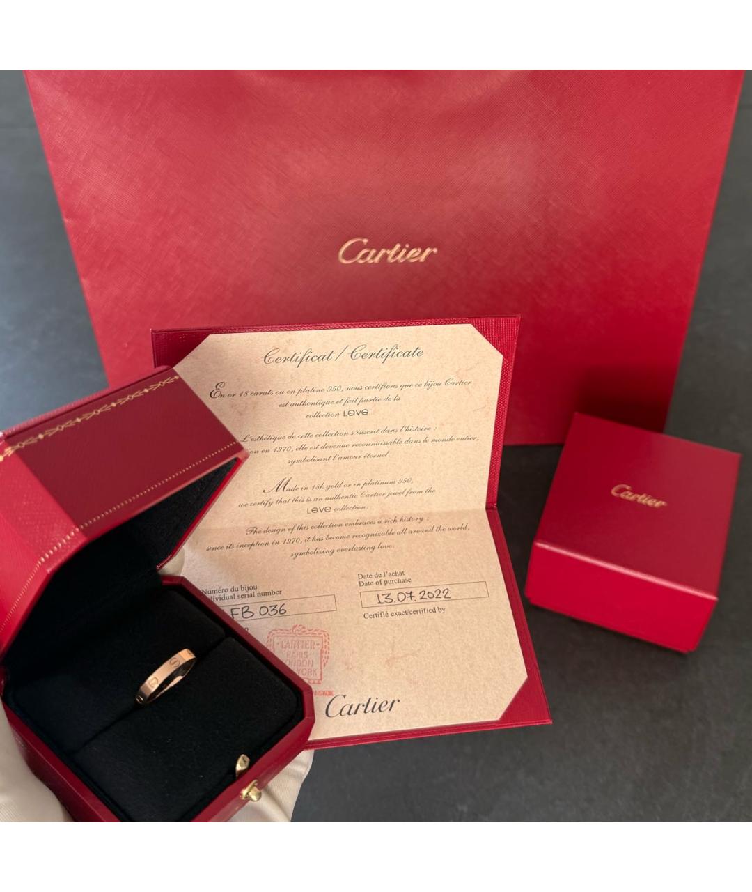 CARTIER Золотое кольцо из розового золота, фото 2