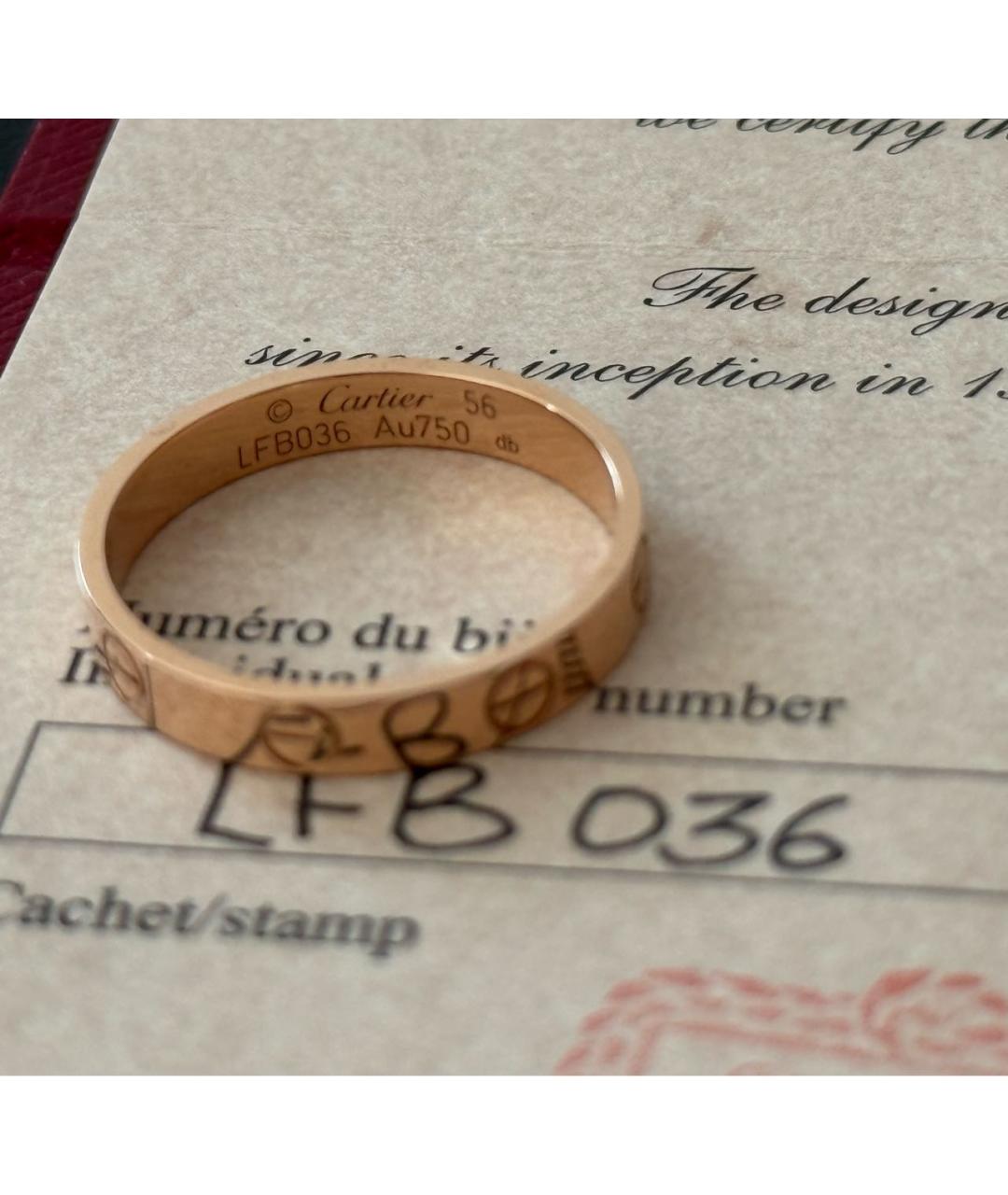 CARTIER Золотое кольцо из розового золота, фото 5