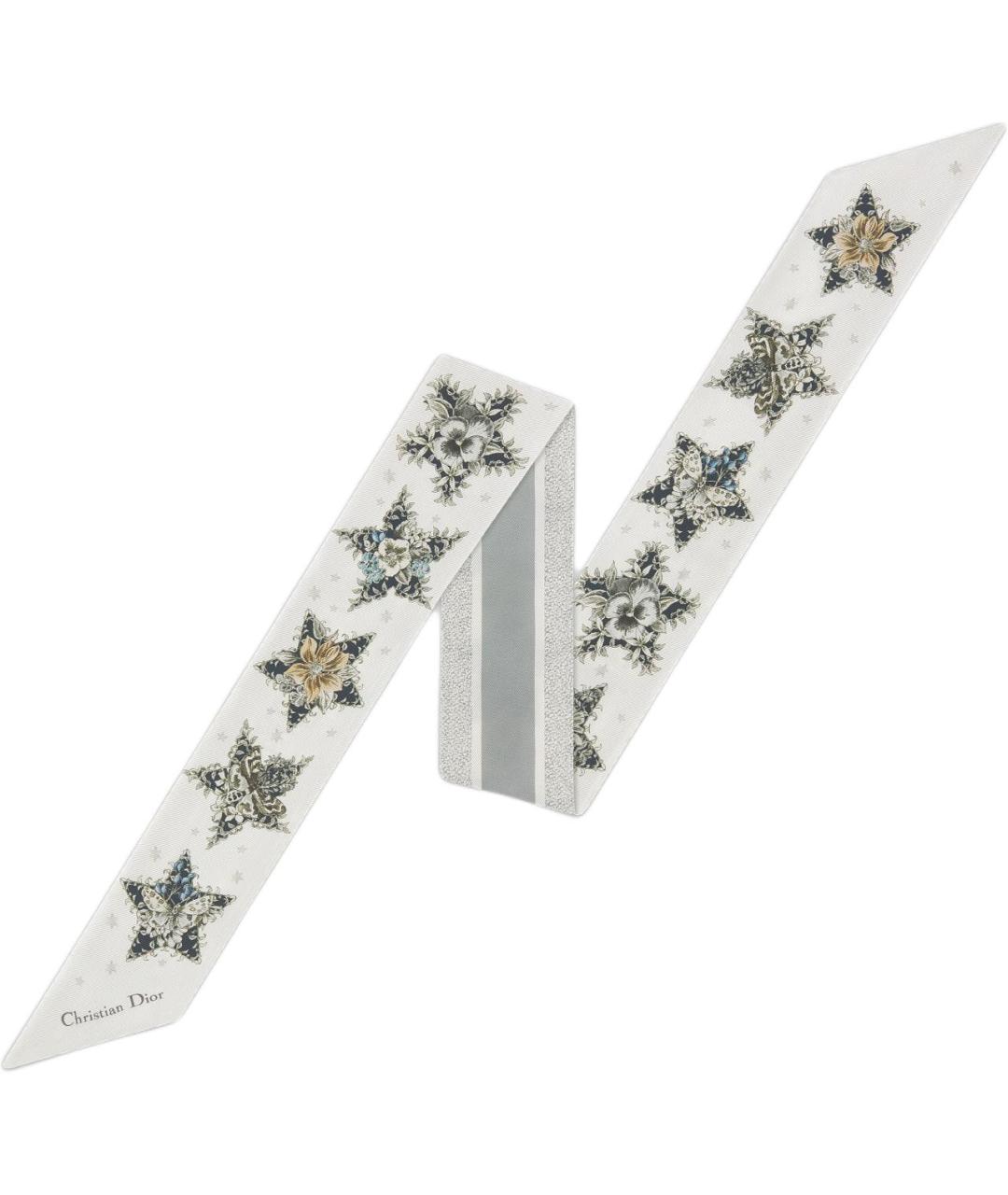 CHRISTIAN DIOR Белый шарф, фото 1