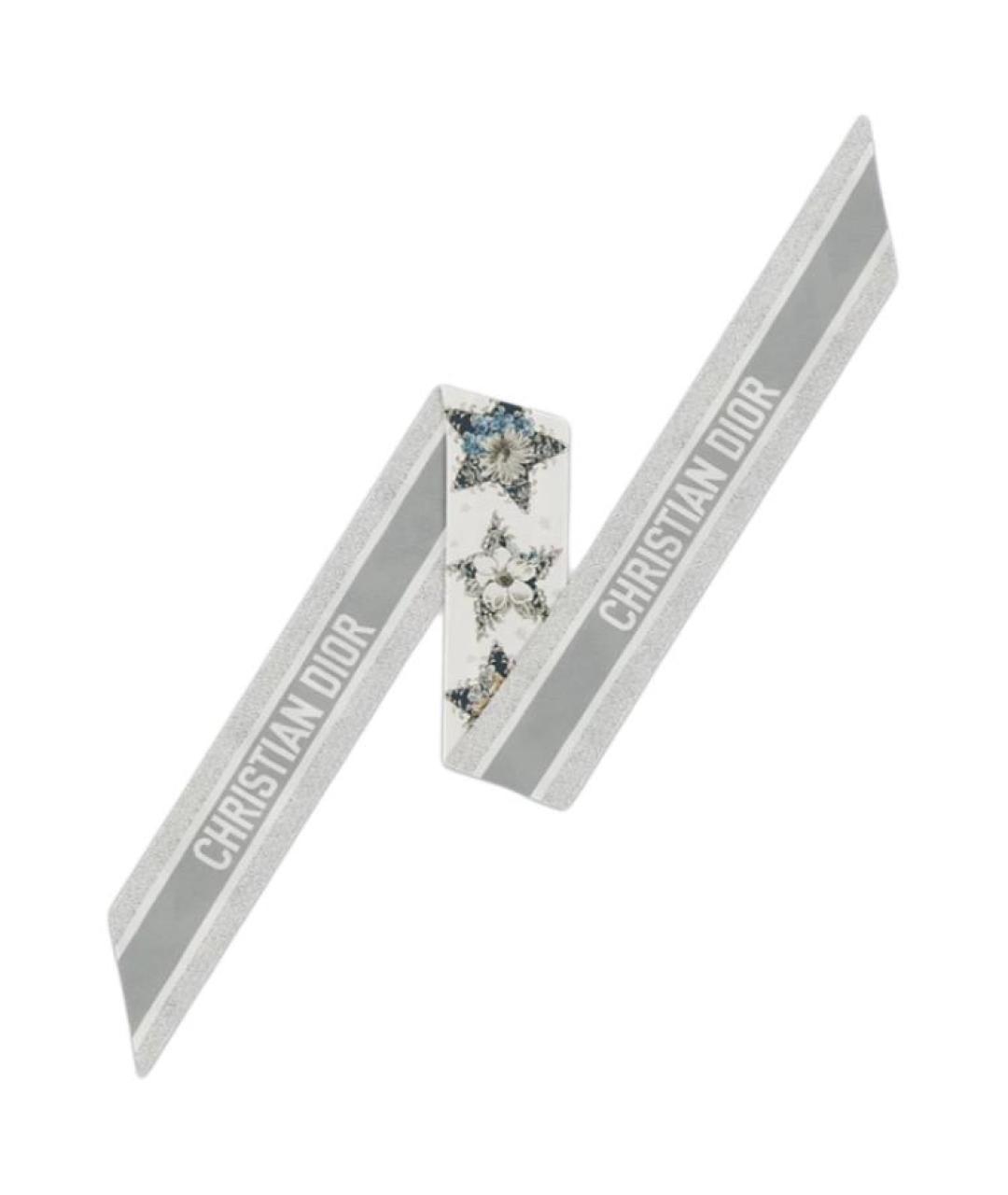 CHRISTIAN DIOR Белый шарф, фото 2