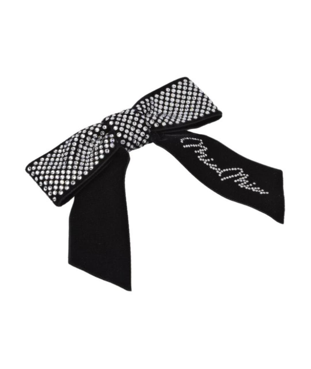 MIU MIU Черная заколка, фото 2