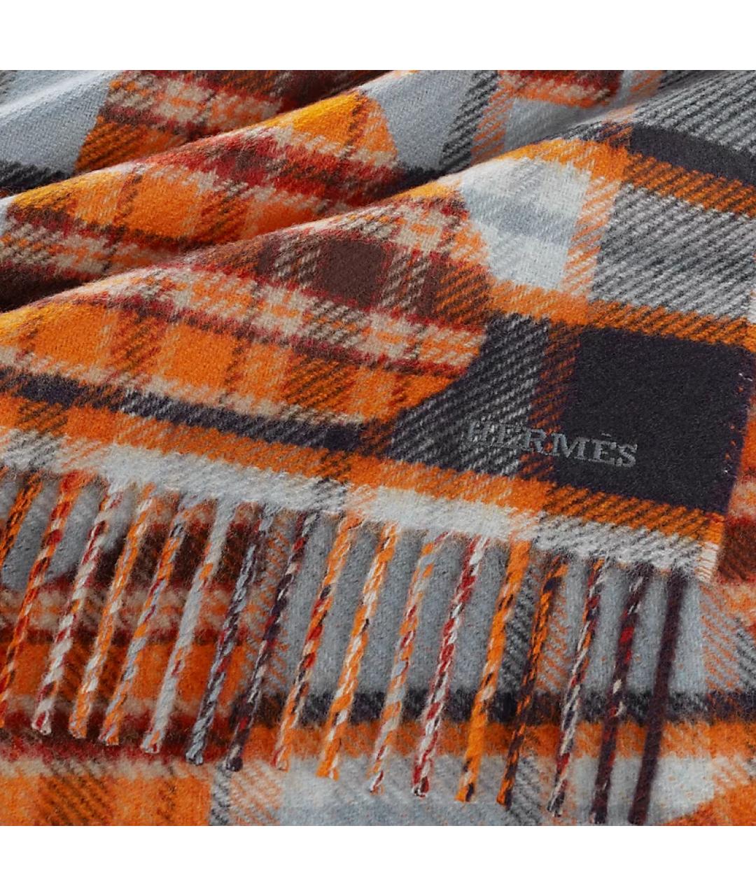 HERMES Мульти кашемировый шарф, фото 2
