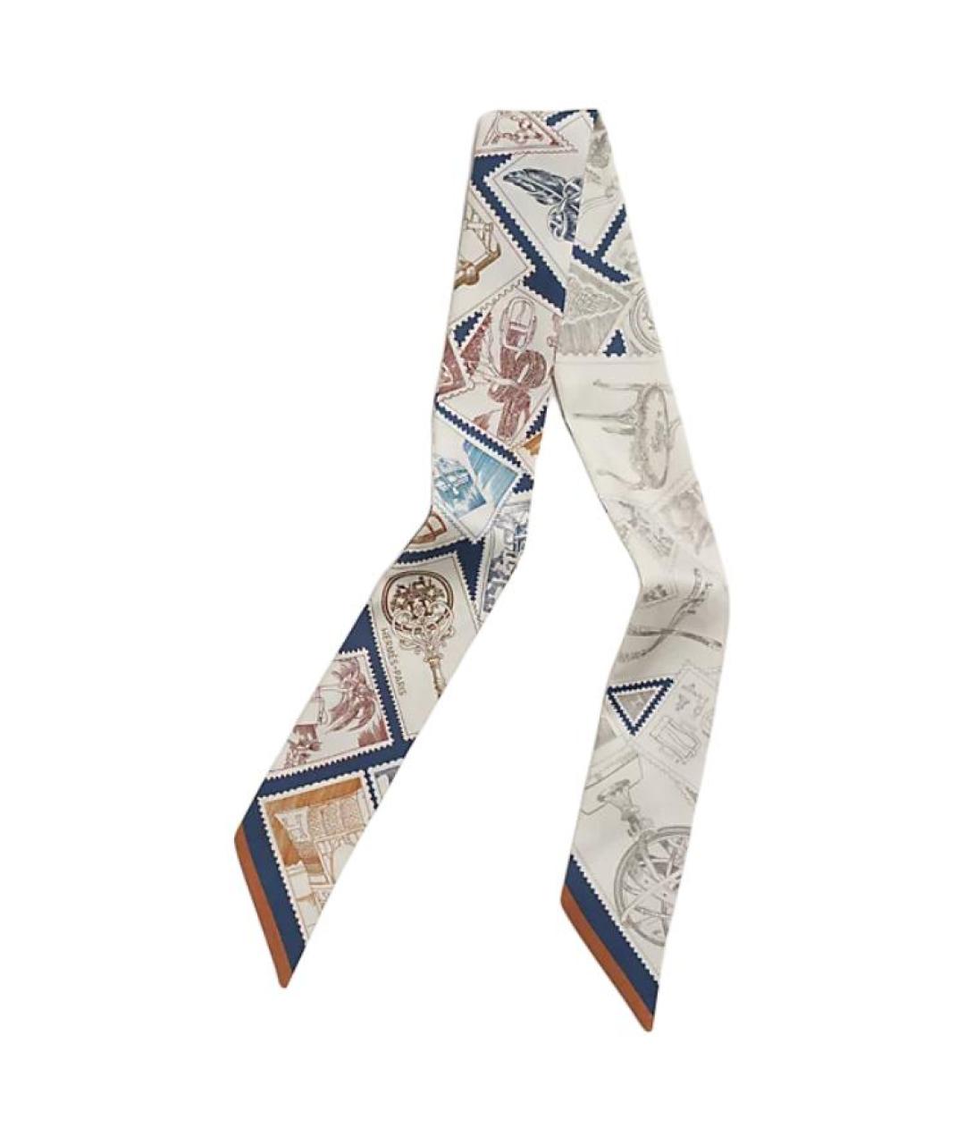 HERMES Мульти шелковый шарф, фото 1