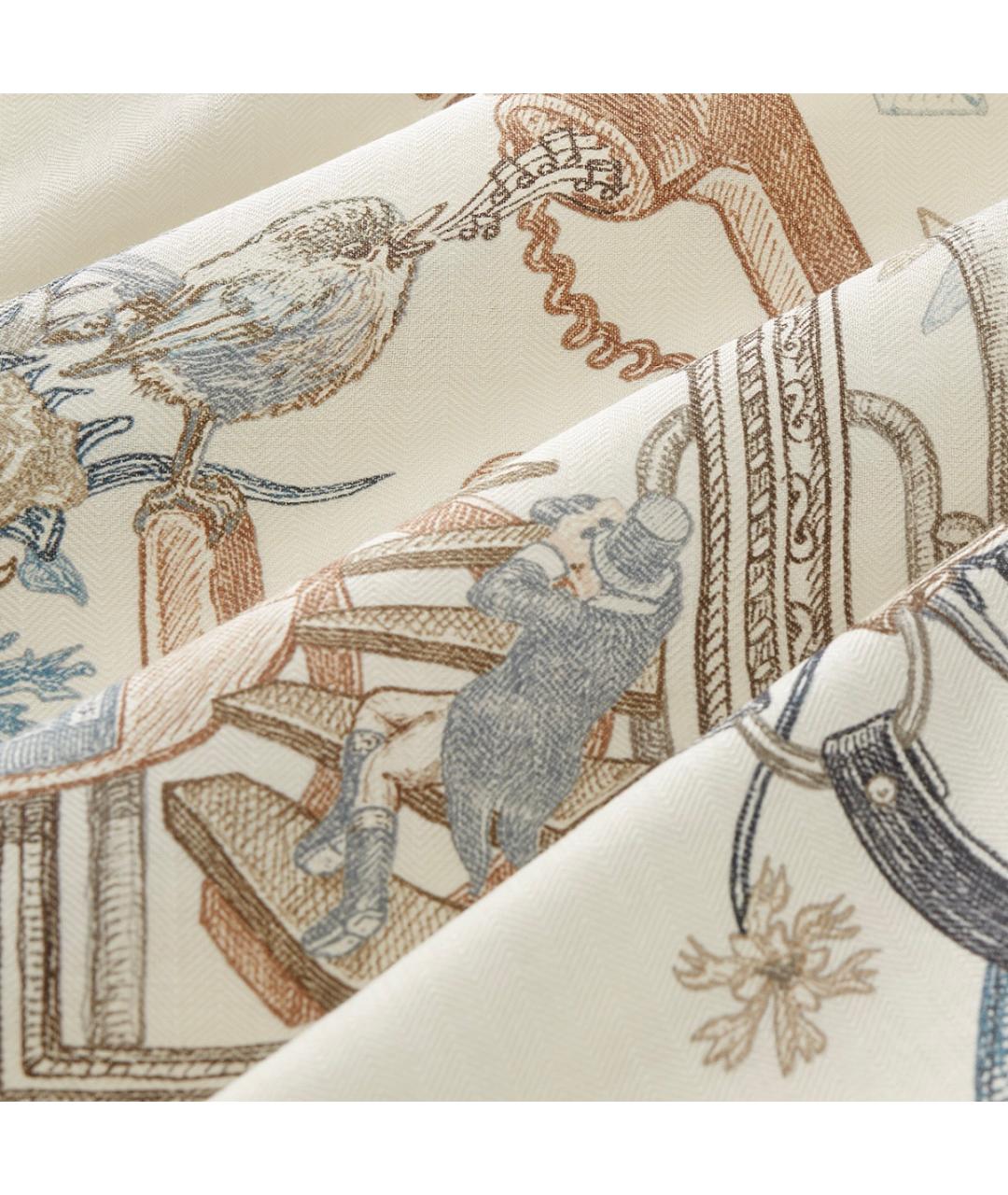 HERMES Серый кашемировый шарф, фото 2