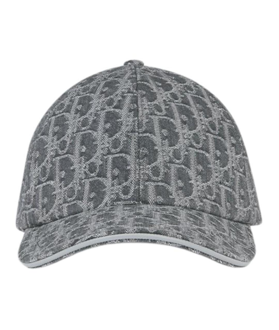 CHRISTIAN DIOR Серая хлопковая кепка, фото 1