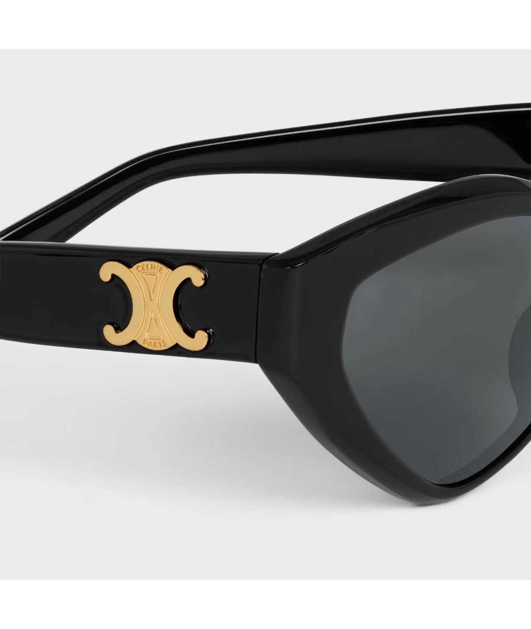 CELINE Черные пластиковые солнцезащитные очки, фото 4